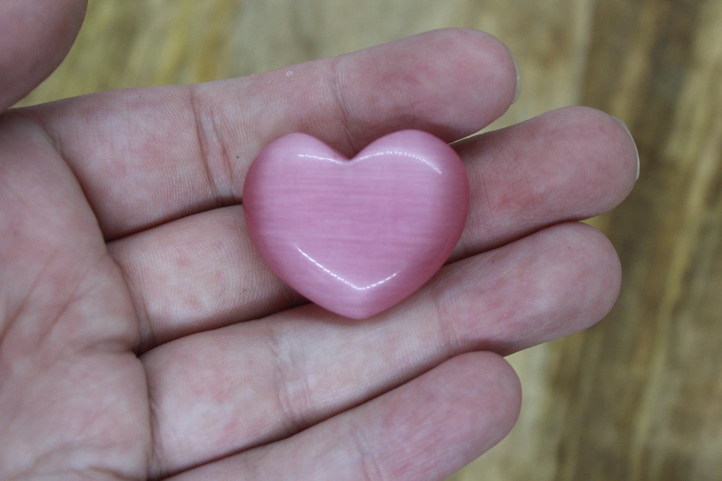 Selenite Heart (coloured)