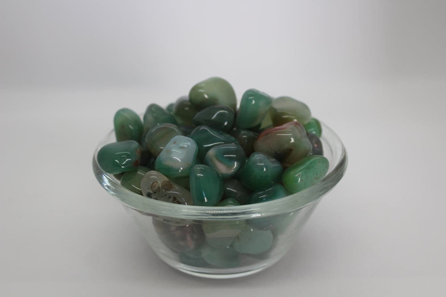 Green Agate Tumbles