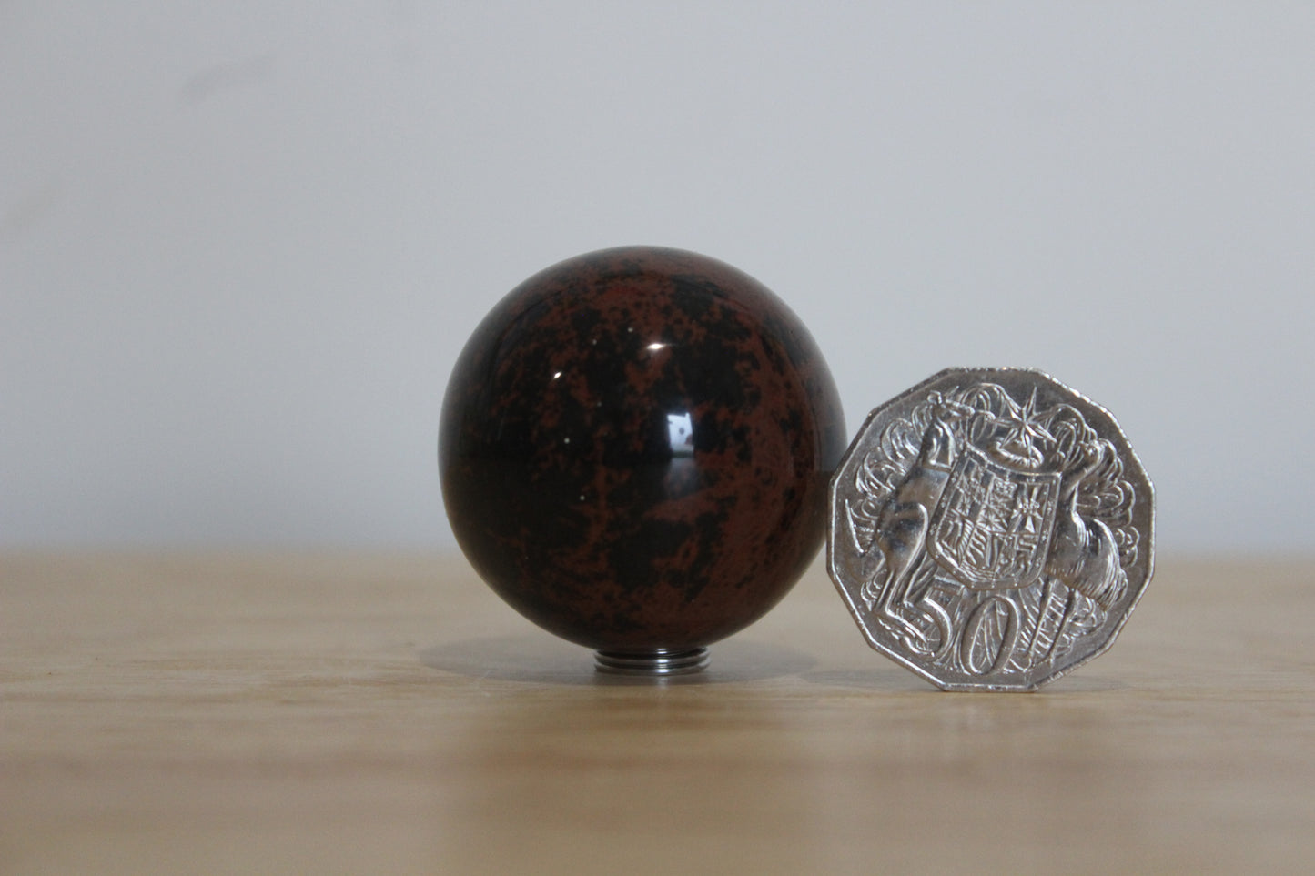 Mahogany Obsidian Sphere