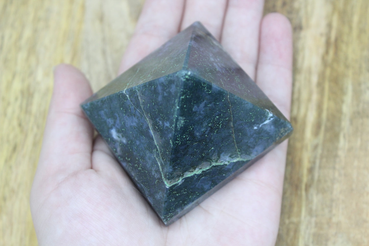 Moss Agate Pyramid