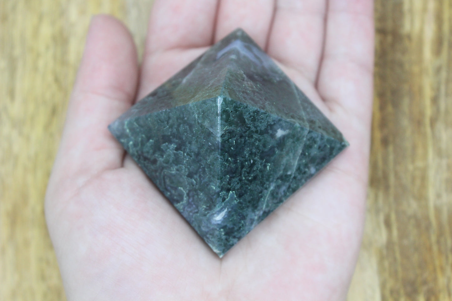 Moss Agate Pyramid