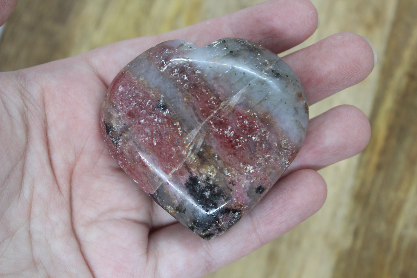 Rhodonite Heart