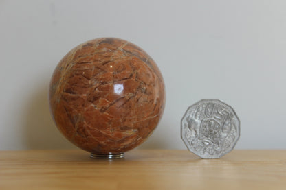Peach Moonstone Sphere