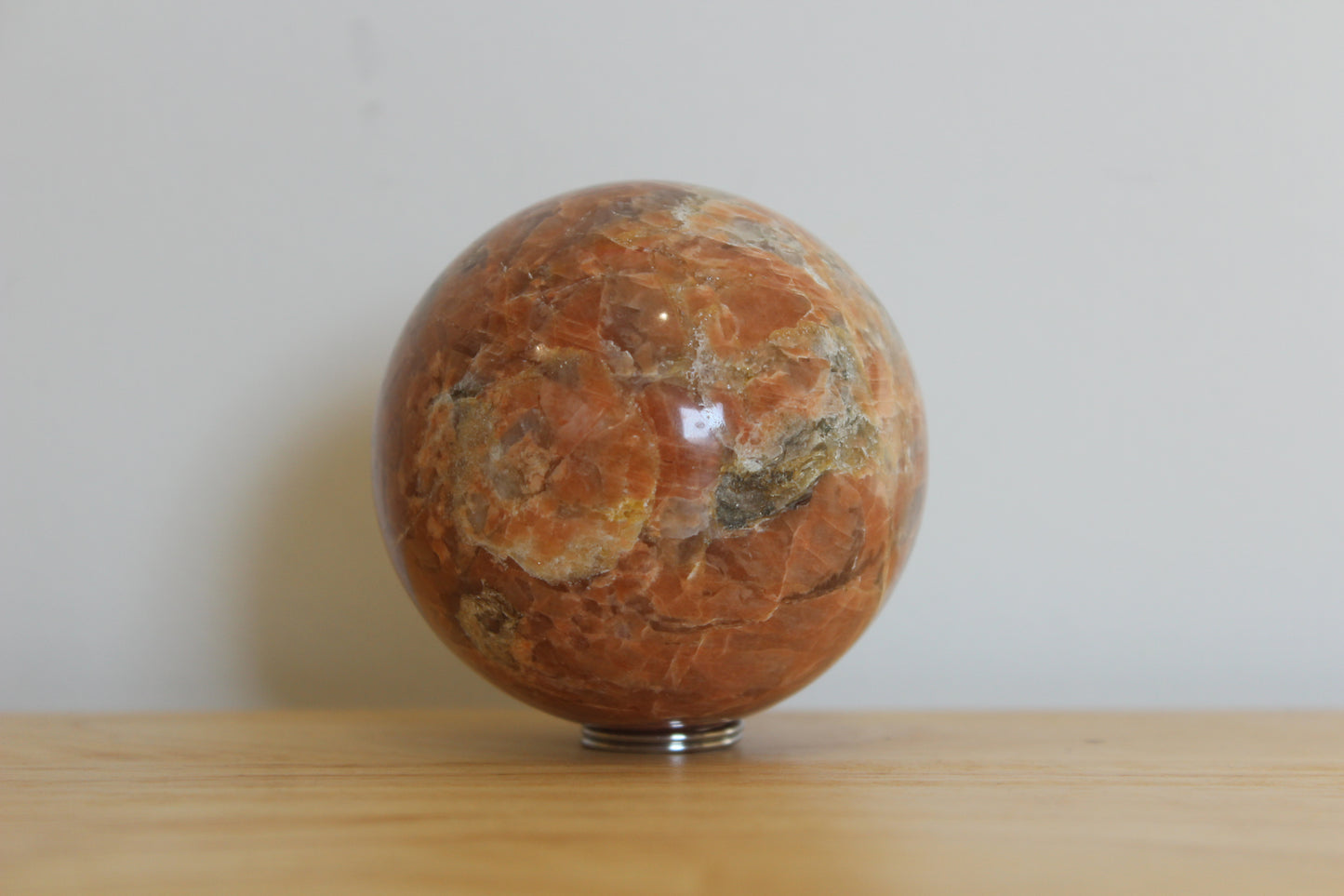 Peach Moonstone Sphere