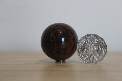 Mahogany Obsidian Sphere