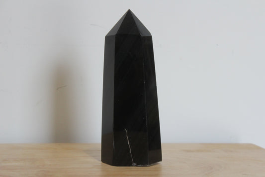 Silver Sheen Obsidian Point