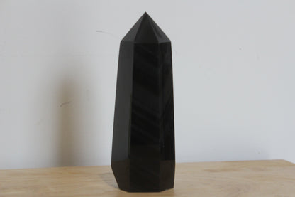 Silver Sheen Obsidian Point