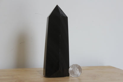Silver Sheen Obsidian Point