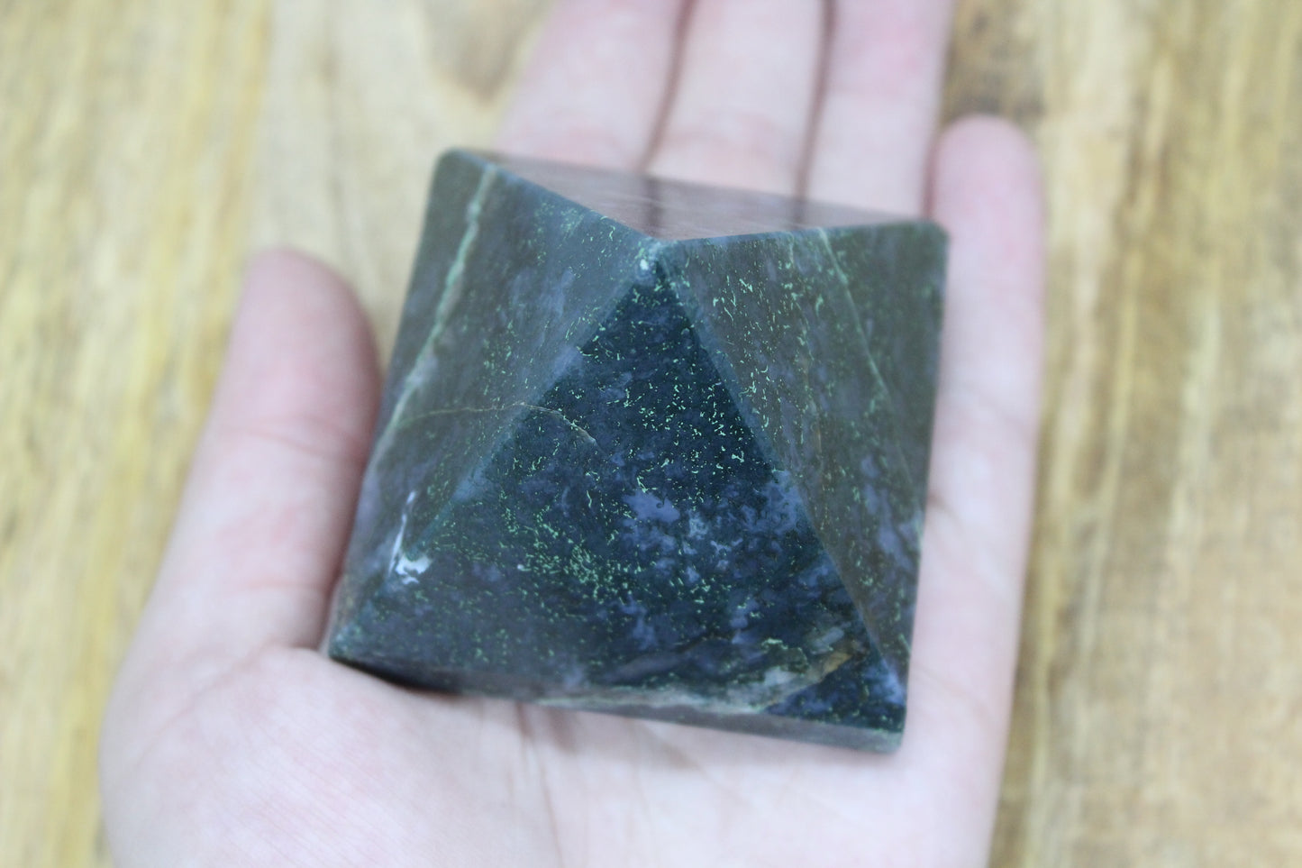 Moss Agate Pyramid