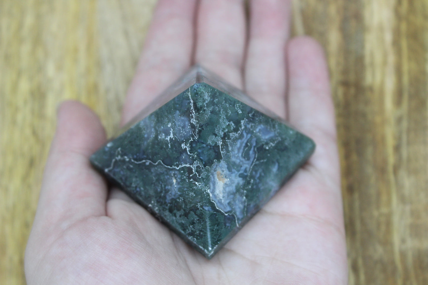 Moss Agate Pyramid