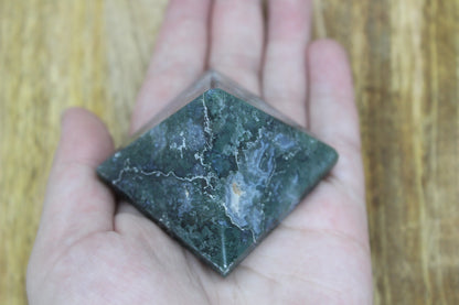Moss Agate Pyramid
