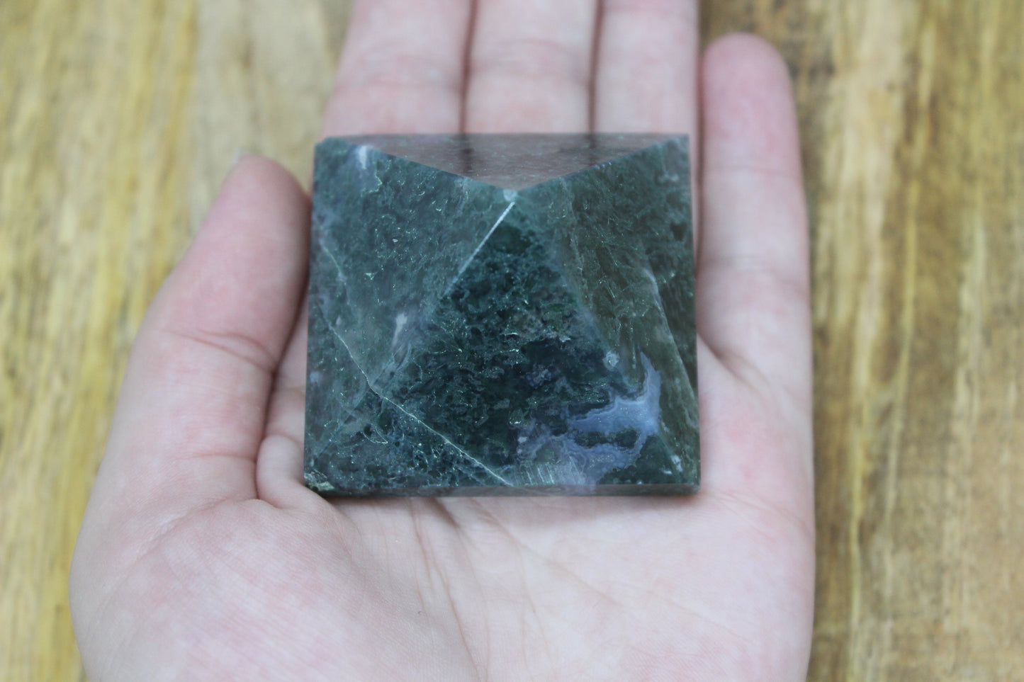 Moss Agate Pyramid