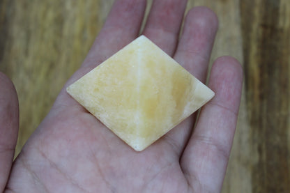 Orange Calcite Pyramid