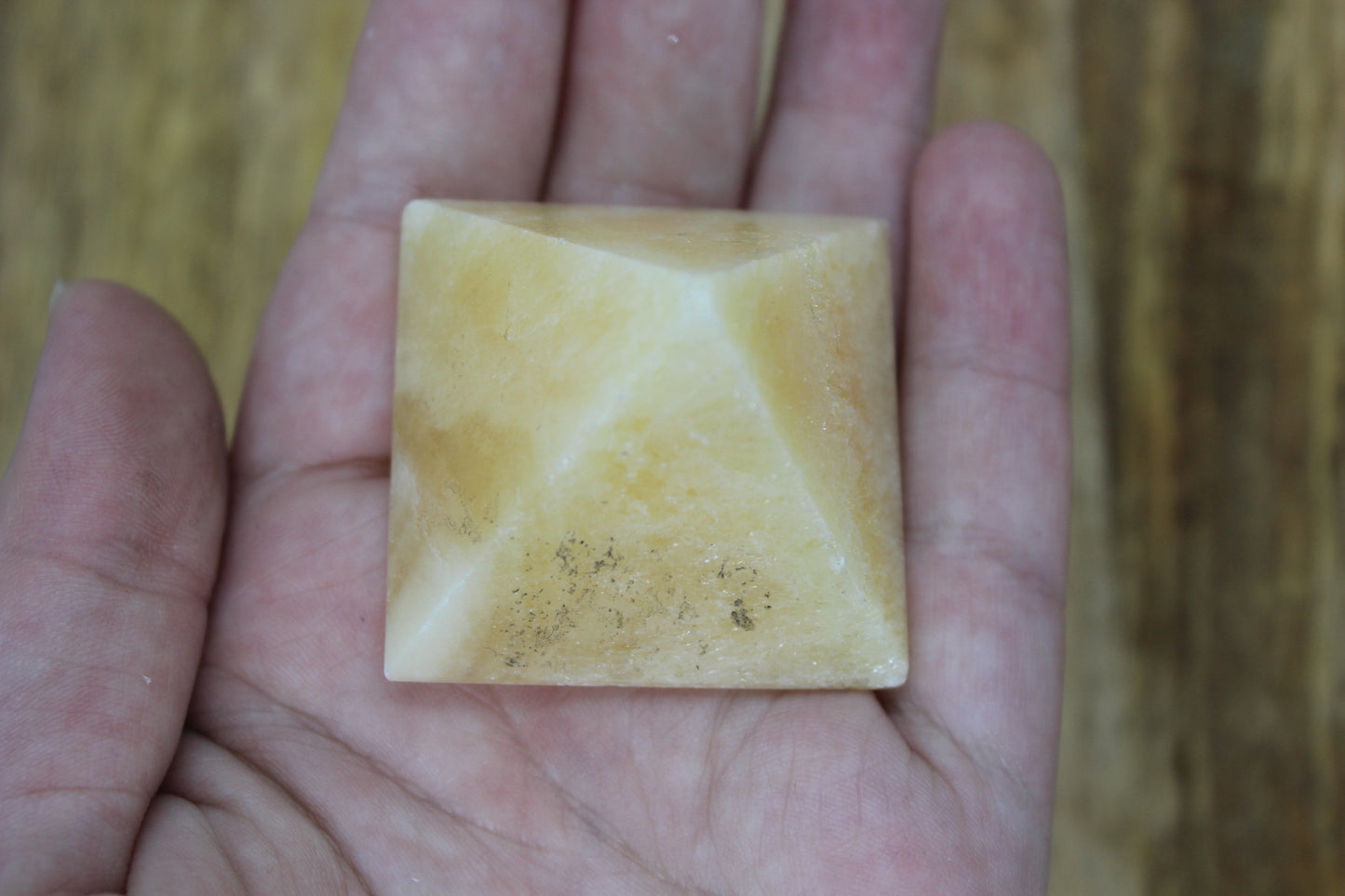 Orange Calcite Pyramid