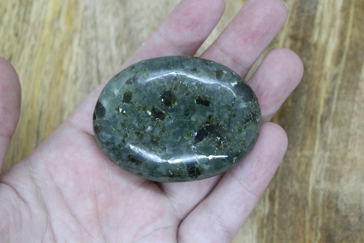 Prehnite Palm Stone