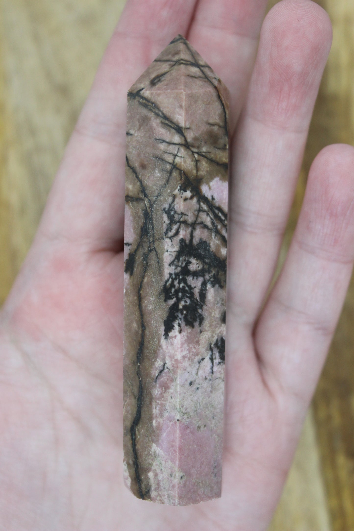 Rhodonite point