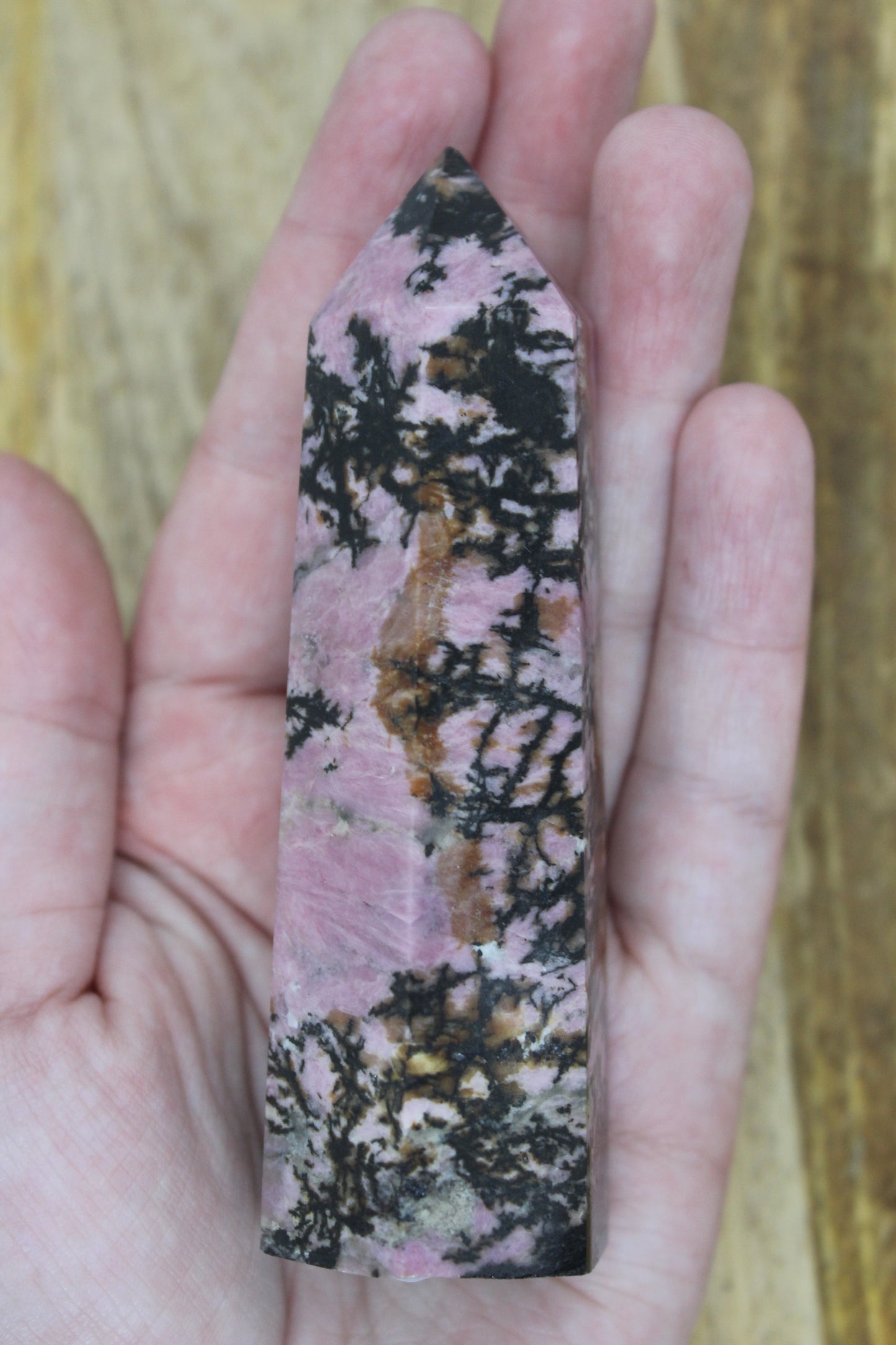 Rhodonite point