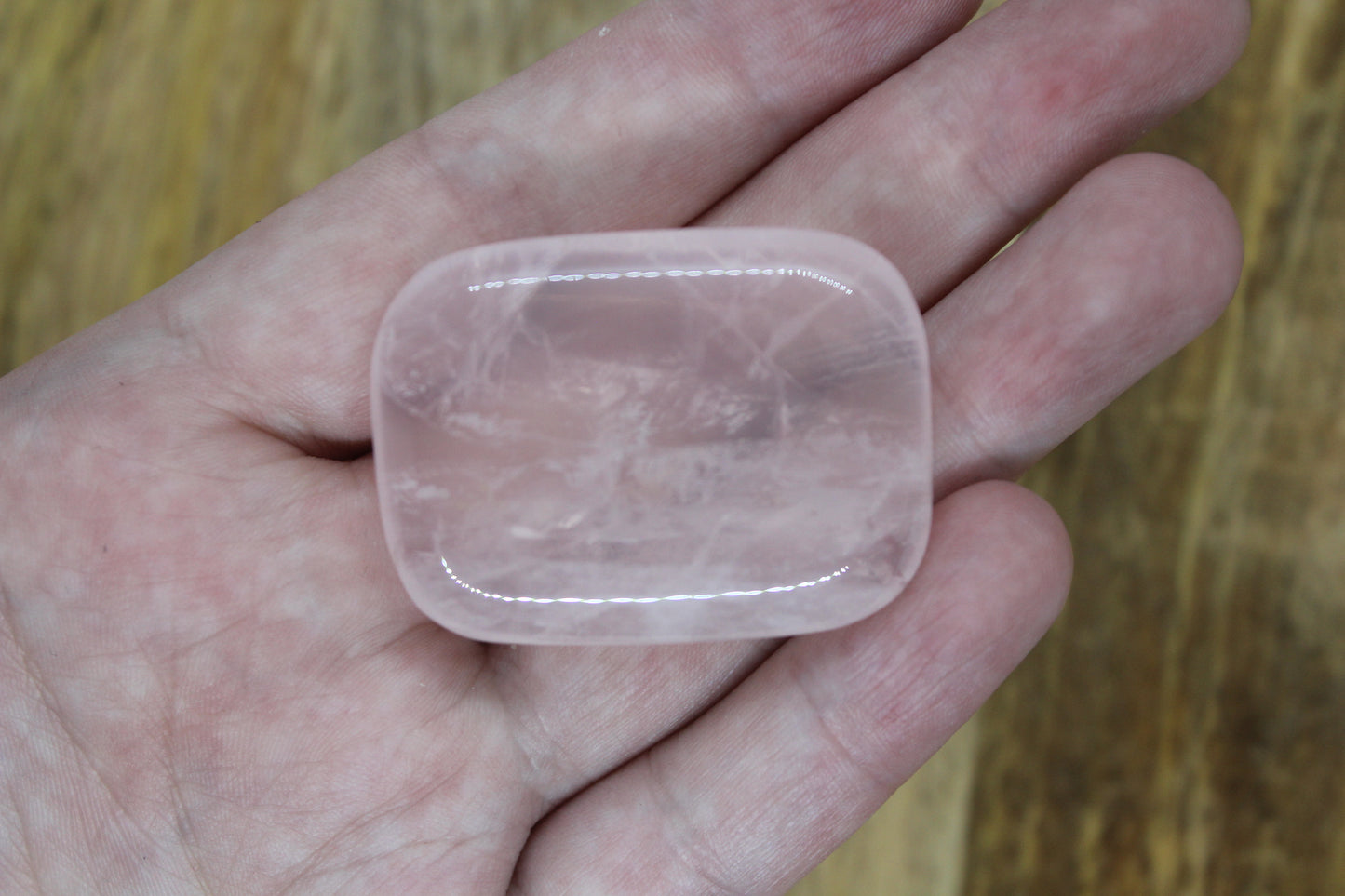 Rose Quartz Palm Stone