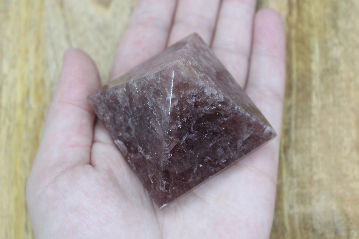 Strawberry Quartz Pyramid